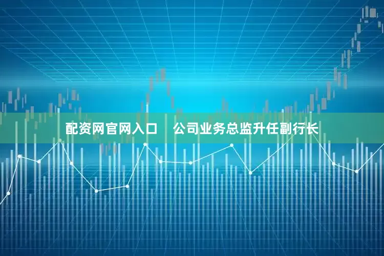 配资网官网入口    公司业务总监升任副行长